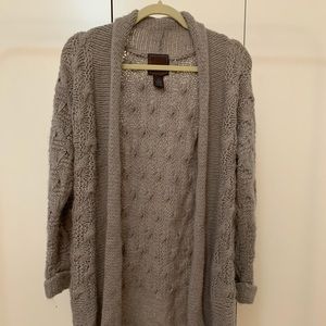 Gray cardigan